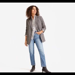 Foleys The Grey Herringbone Oversized Blazer